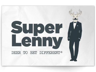 Super Lenny Logo deer illustration