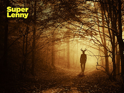 SuperLenny Poster deer forrest poster