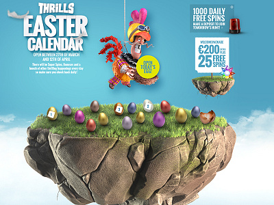 Easter Campaign 2015 easter landingpage piñata