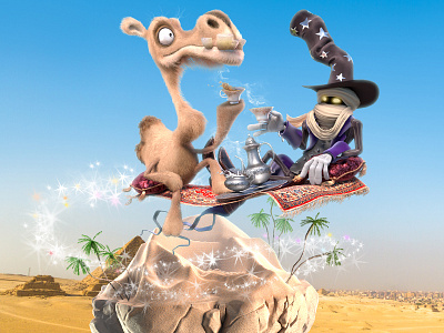 Camel Race 3d camel magician