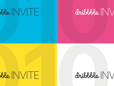 One Dribbble Invitation colors dribbble invite invite