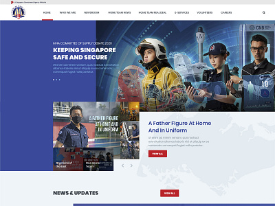 Ministry of Home Affair Website UI