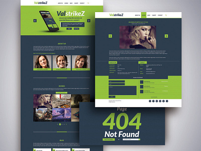 Free One Page Portfolio Website PSD Template dark flat color free green one page portfolio psd psd free flat color ui ux ux design website