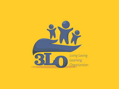 3Lo 3 blue child learn live logo love non provit organization yellow