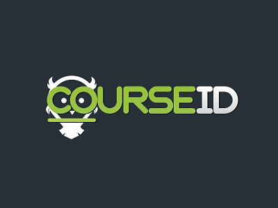 CourseID course design eyes green knowledge logo online owl silhouette white wisdom