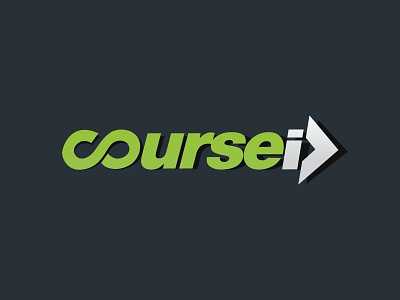 CourseID 2 arrow commitment consistent course design green logo motion online speed white