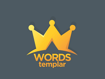 WORDStemplar clothing crown gold logo quote tenplar text typography w words