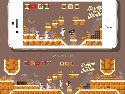 The Cupcake Thief character cupcake cute design endless fun game illustration run thief ui