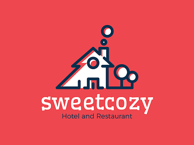 FREEBIES - Sweetcozy Hotel & Restaurant Logo architecture cafe children free home hotel logo readymade real estate restaurant template