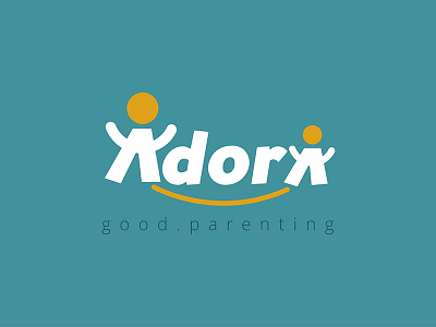 Adora Logo adora book branding children hand imprint logo parent parenting publisher relation yellow