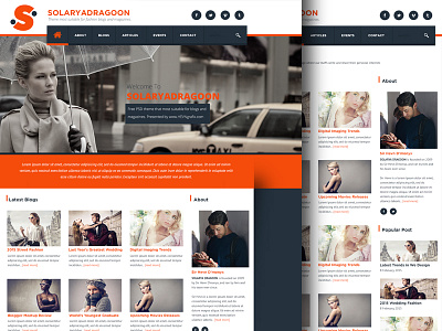 FREE SolaryaDragoon Web PSD