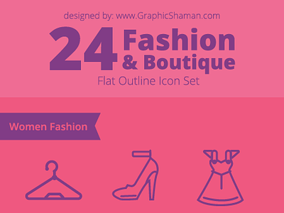 FREEBIES - Fashion And Boutique Outline Icon by MarcoZenki on Dribbble