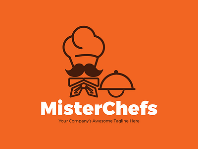 FREE MisterChefs Logo Template bakery cafe chef cooks free freebies logo readymade restaurant template