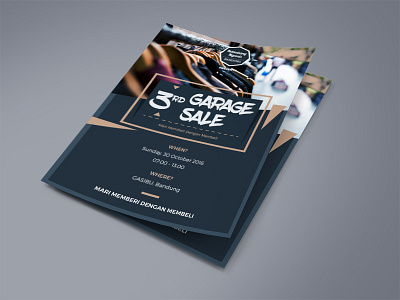 Garage Sale Poster a4 clothes elegant flyer garage gold instagram minimal poster print sale sharing