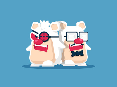 Polar Bear Characters assets bear character cute design free freebies game illustration polar sniper