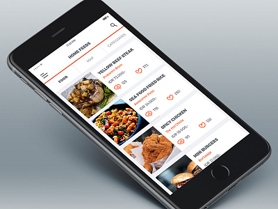 Food Guide App UI app cafe clean community culinary food guide icon restaurant review ui ux