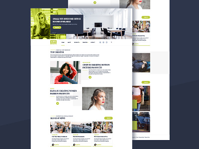 LIFE BEGINS Website UI business clean colorful corporate creator incubator marketplace minimal minimalistic ui ux website