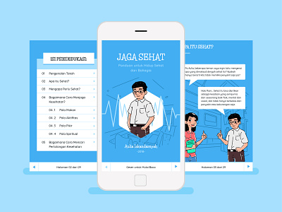 JAGA SEHAT Apps application apps blue consultation digital e book e books health jaga sehat medical mobile ui ux