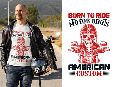 Motorbike/Motorcycle Custom T-shirt Design