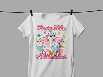 Flamingo T shirt Design