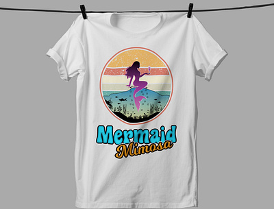 Mermaid T-Shirt Design biker tshirt design clothing design graphic design logo mermaid teespring