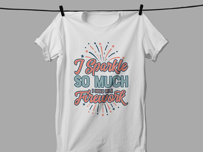 4th July Firework T Shirt