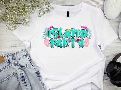 Island Party T Shirt beach clothing design design illustration island party tee teespring tshirt