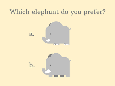 Which Elephant? design help