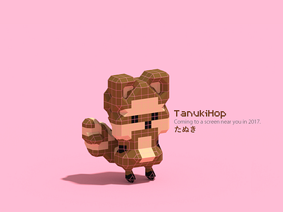 Game idea character cute gamedev kawaii pixel tanuki