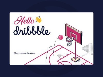 Hello Dribble design dribble dribble invite hello dribble hellodribbble hola howdy invite