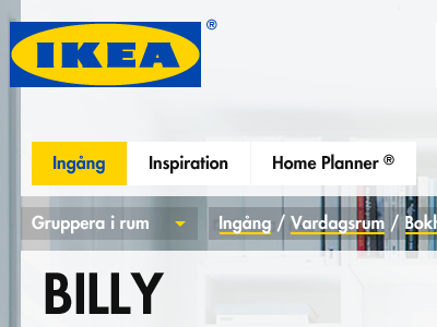 IKEA futura ui website