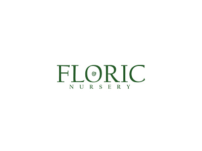 Floric Nursery branding design flat icon identity illustrator lettering logo logo mark minimal type wordmark