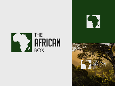 The African Box brand branding clean clever flat identiy logo logo mark minimal modern typography