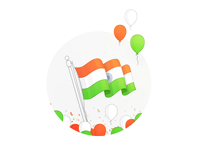 Happy Independence Day celebration design freedom illustration independence india indian flag joy web