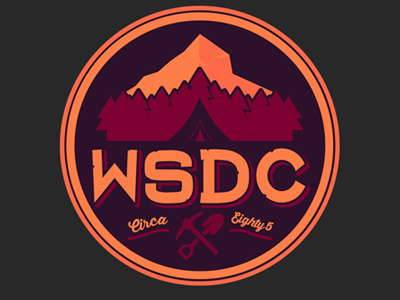 WSDC Logo Patch branding design logo patch