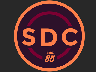 SDC logo patch clean branding logo outdoors patch