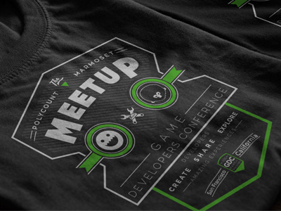 Polycount Meetup Shirt Design graphic design logo shirt