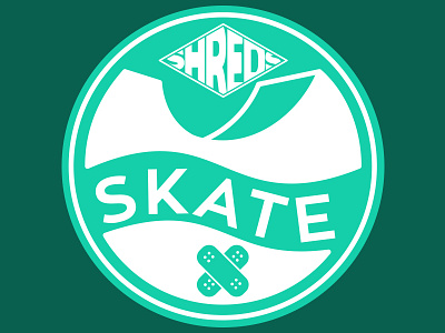Skate - Shreds Logo graphic design logo shredding skateboarding