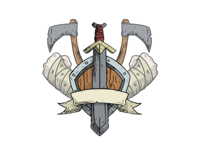 Crest : Fighter WIP crest dragons dungeons fantasy fighter illustration warrior wip