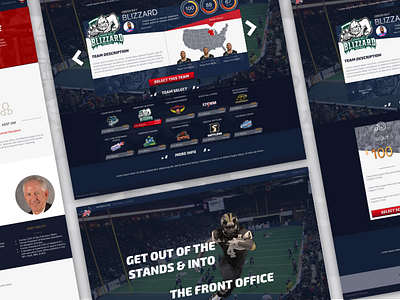 Interactive Football League Marketing Page football indoor marketing