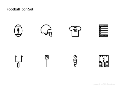 Linewerk Football Icon Set