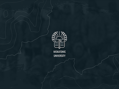 Miskatonic University Icon Logo branding design education icon logo lovecraft mocktober mocktober2018 university