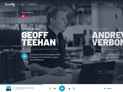 Seaworthy Site Concept audio audio player design podcast podcasting web