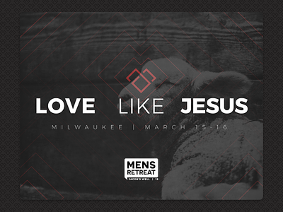 Mens Retreat Postcard branding church design faith icon jesus logo men milwaukee post card retreat