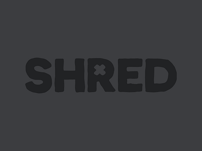 Shred Logo By Billy Sweetman On Dribbble