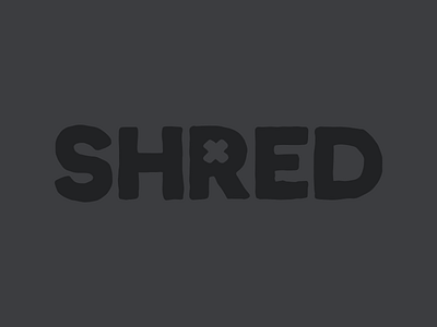 Shred Logo branding game logotype snowboarding video
