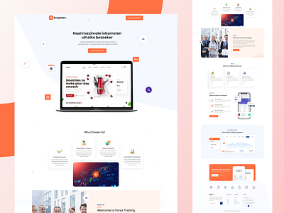 Project agency landing page website