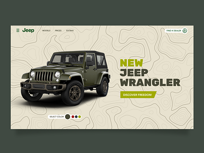 #DailyUI 03 / Jeep landing concept