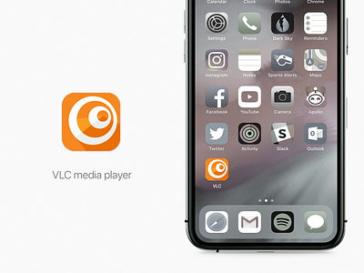 Daily UI 5 / VLC Icon proposal app branding daily 100 challenge design icon logo ui uiux ux vector