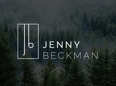 Personal Logo - Jenny Beckman abstract black and white brand design brand identity branding business creative flat logo logo design minimalist minimalist logo modern personal logo portfolio typography website
